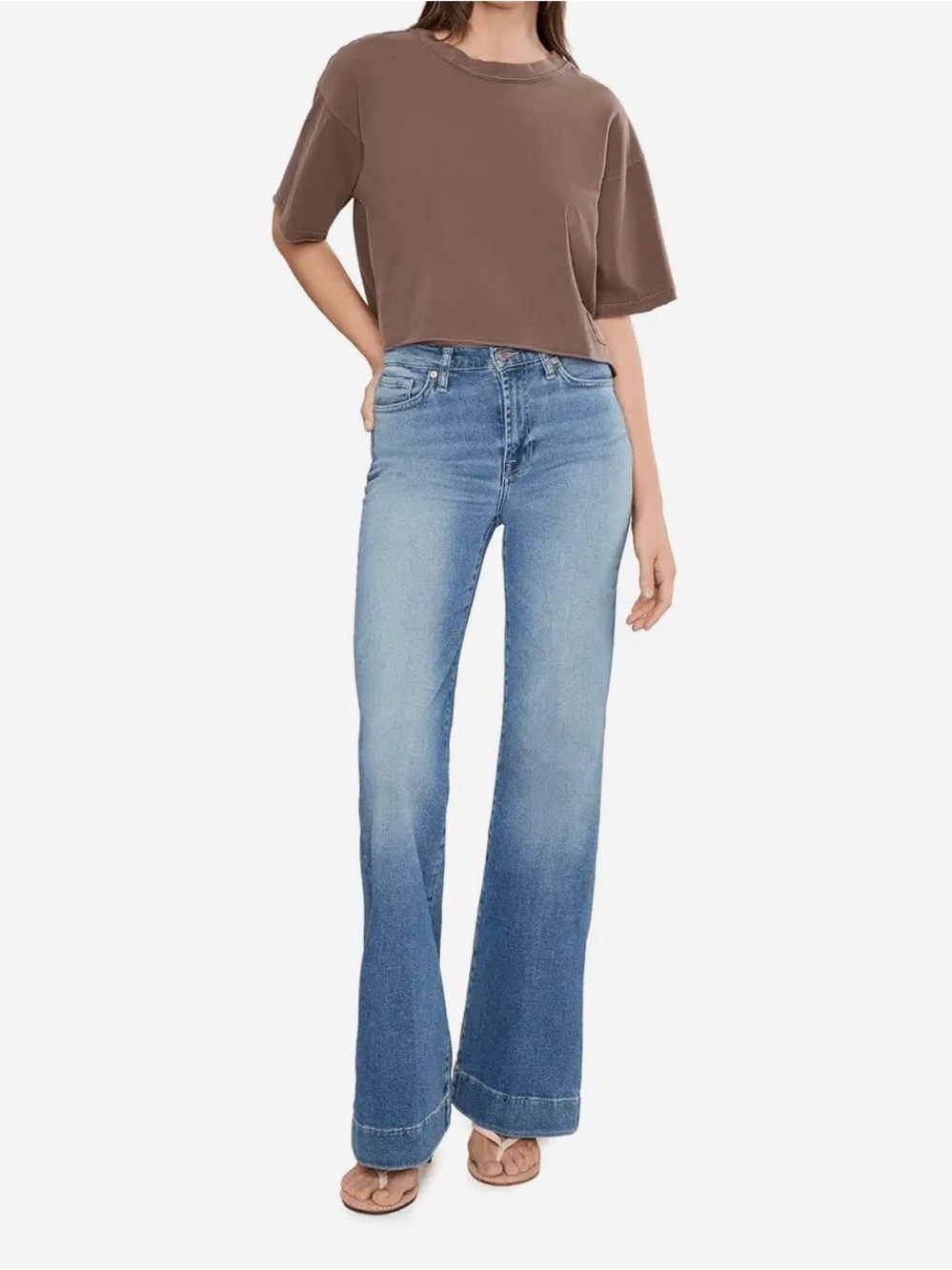 7 For All Mankind Womens  Modern Dojo Tailorless Buford Jean, Blue